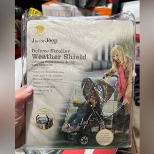 Deluxe stroller weather shield